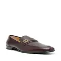 Bally Suisse logo-plaque leather loafers - Brown