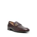 Bally Suisse logo-plaque leather loafers - Brown