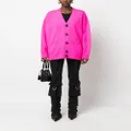 Dsquared2 V-neck wool-blend cardigan - Pink