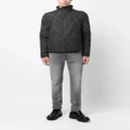 Emporio Armani stitch-detail padded jacket - Grey