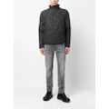 Emporio Armani stitch-detail padded jacket - Grey