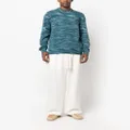 Missoni intarsia-knit striped cashmere jumper - Blue