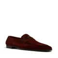 Magnanni penny-slot suede loafers - Red