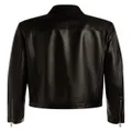 Bally cargo-pockets leather bomber jacket - Black