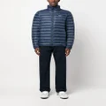 Patagonia logo-patch feather-down jacket - Blue