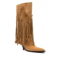 Bally 40mm fringed suede boots - Neutrals