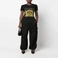 Just Cavalli Tiger Head-motif cotton T-shirt - Black