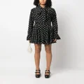 Nina Ricci polka dot-print silk miniskirt - Black