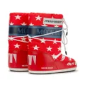 Moon Boot Icon Retrobiker star-print boots - Red