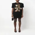 Philipp Plein Teddy Bear crystal-embellished T-shirt dress - Black
