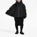 Jil Sander hooded quilted down jacket - Black