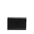 Thom Browne RWB Stripe pebbled leather wallet - Black