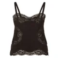 Dolce & Gabbana lace-detailing knitted camisole - Black