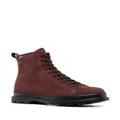 Camper Brutus leather ankle boots - Red