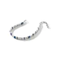 John Hardy Colourblock chain lapis lazuli bracelet - Silver