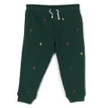 Ralph Lauren Kids Polo Pony-motif jersey-fleece track pants - Green