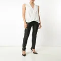 L'Agence v-neck sleeveless blouse - White