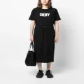 DKNY floral-print sleeveless dress - Black