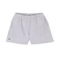 Lacoste Kids logo-appliqué track shorts - Grey