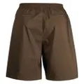 White Mountaineering straight-leg elasticated shorts - Brown