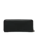 Emporio Armani MyEA Deer-print zipped wallet - Black