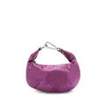 Palm Angels mini Palm-motif satin hobo bag - Purple