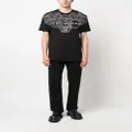 Philipp Plein SS Hexagon rhinestone-embellished T-shirt - Black