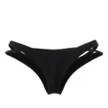 Mugler Cut-Out double-layer bikini bottom - Black