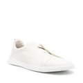 Zegna grained-leather low-top sneakers - Neutrals