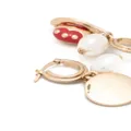 Tory Burch Double T pearl earrings - Gold