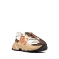 Dolce & Gabbana multi-panel lace-up sneakers - Brown