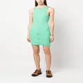 Calvin Klein Jeans zip-up ribbed dress - Green