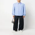 Lanvin striped poplin shirt - Blue
