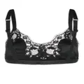 Dolce & Gabbana lace-trim satin bra - Black