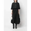 Erdem textured A-line skirt - Black