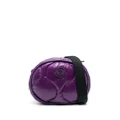 Moncler logo-patch padded shoulder bag - Purple