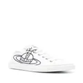 Vivienne Westwood Plimsoll Orb-print canvas sneakers - White