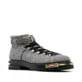 Thom Browne Hiking checked boots - Black