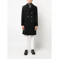 Brunello Cucinelli double-breasted wool-blend coat - Black