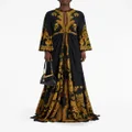 ETRO paisley-print silk maxi dress - Black