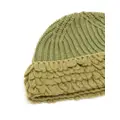 Moncler ribbed wool beanie - Green