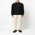 Zegna long-sleeve cotton polo shirt - Black