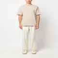 Emporio Armani half-sleeved organic-cotton T-Shirt - Neutrals