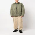 Barbour corduroy-collar diamond-quilted jacket - Green