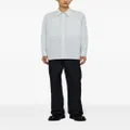 Jil Sander striped long-sleeve cotton shirt - White
