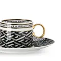 Versace La Greca Signature espresso cup and saucer - Black