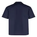Fila logo-patch camp-collar shirt - Blue