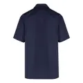 Fila logo-patch camp-collar shirt - Blue