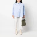 ASPESI pointed-collar oversized cotton shirt - Blue
