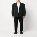 Jil Sander single-breasted straight-leg suit - Black
